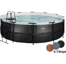 Rundes Aufstellpool-Set mit Leiter und verschiedenen Designs