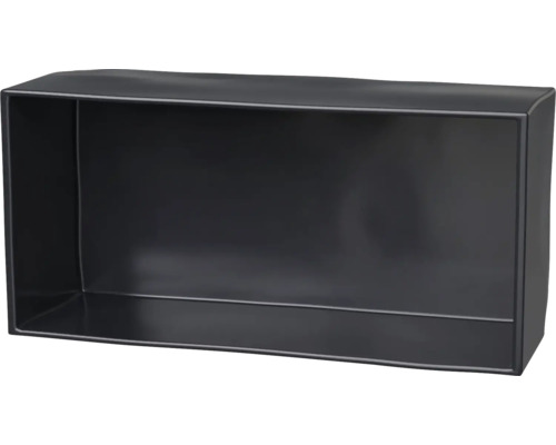 Endkappe für Montageschiene von PV-Modulen auf Schrägdach 70x37 mm Gummi schwarz Rechteckiger Pflanzkasten aus Metall
