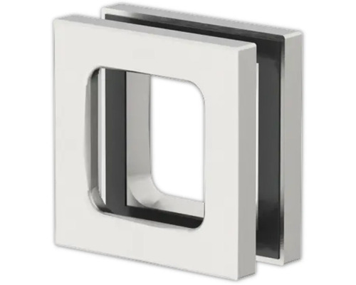 Pertura Griffmuschel-Paar Risa Eckig 75x75 mm zum Kleben Edelstahl ähnlich eloxiert Quadratischer Griffmuschel für Schiebetüren