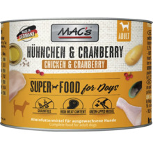 Mac''s Hühnchen und Cranberry Hundefutter für ausgewachsene Hunde in Dose