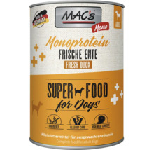 Mac''s Monoprotein Nassfutter für Hunde mit frischer Ente im Vorratsbehälter