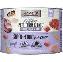 Mac''s Katzenfutter für Kitten mit Pute, Rind und Ente