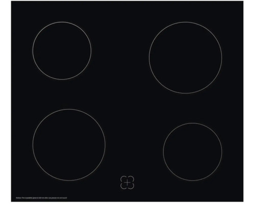 Glaskeramikkochfeld mit vier Kochzonen