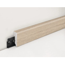 Sockelleiste mit Befestigungsclip zur Wandmontage