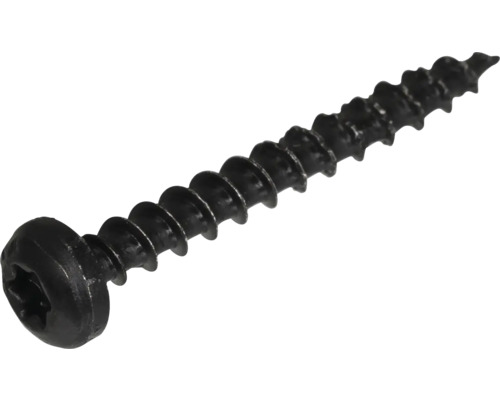 Schraube Spanplattenschraube Pan-Head I-Stern Vollgewinde Ø 3 x 20 mm schwarz 100 Stück