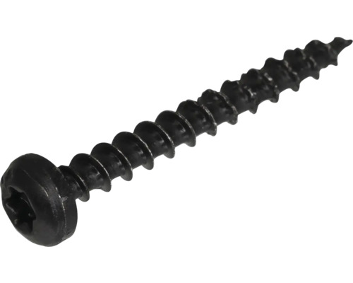 Schraube Spanplattenschraube Pan-Head I-Stern Vollgewinde Ø 3,5 x 16 mm schwarz 100 Stück