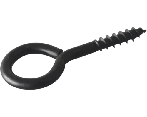 Ringschrauben, HCP 4 x 25 mm, schwarz, 50 Stück Ösenschraube