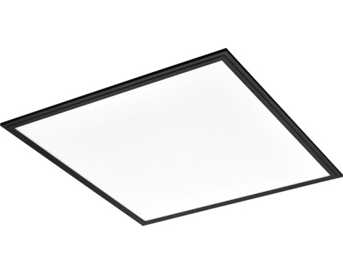 Quadratische LED-Deckenleuchte mit schwarzem Rahmen