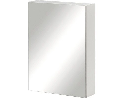 Spiegelschrank Möbelpartner Basic 1-türig 50x15,8x70 cm weiß hochglanz