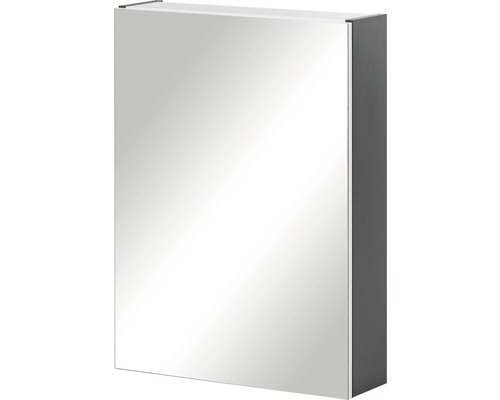 Spiegelschrank Möbelpartner Basic 1-türig 50x15,8x70 cm anthrazit