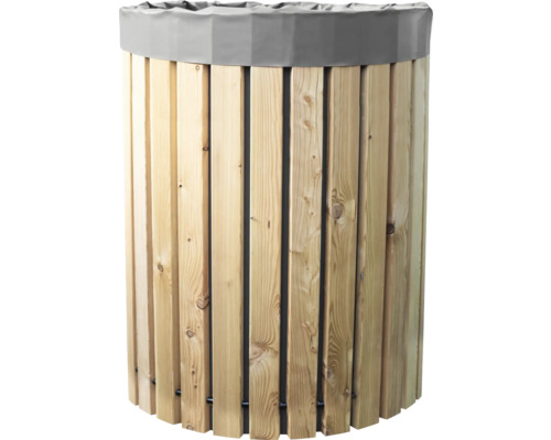 Regenfass Starke 450 L inkl. Teichfolie & Montagematerial Holzregentonne mit Gewebesack
