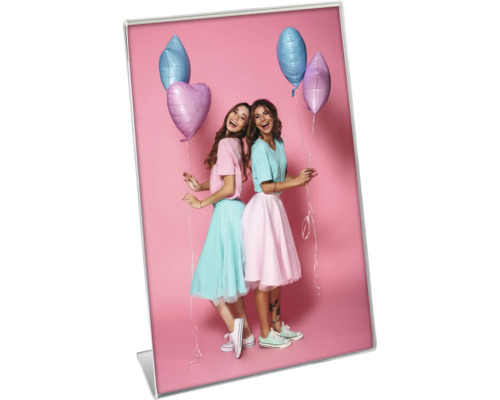 Tischrahmen mit Foto von zwei Mädchen mit Ballons