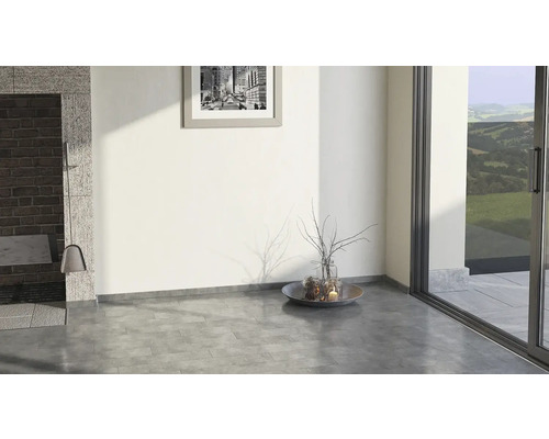Heller Raum mit Kamin, Foto und Dekoration