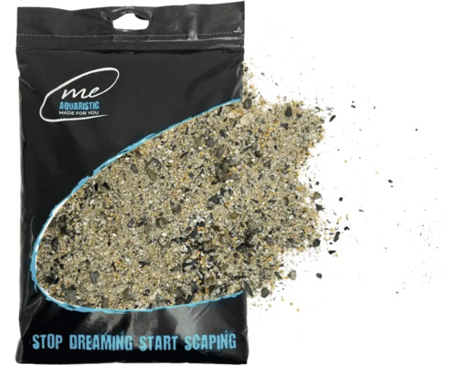 Aquariumsand Me Nature Me Nature Wild Sand, 0-1-2 mm 3 kg Aquascaping, Biotop Aquarium Verpackung Aquarienkies