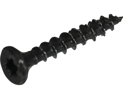 Schraube Spanplattenschraube Senkkopf I-Stern Vollgewinde Ø 3 x 20 mm schwarz 100 Stück