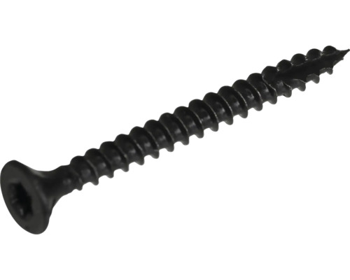 Schraube Spanplattenschraube Senkkopf I-Stern Teilgewinde Ø 4 x 70 mm schwarz 100 Stück