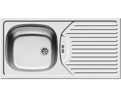 Edelstahlspüle mit Abtropffläche