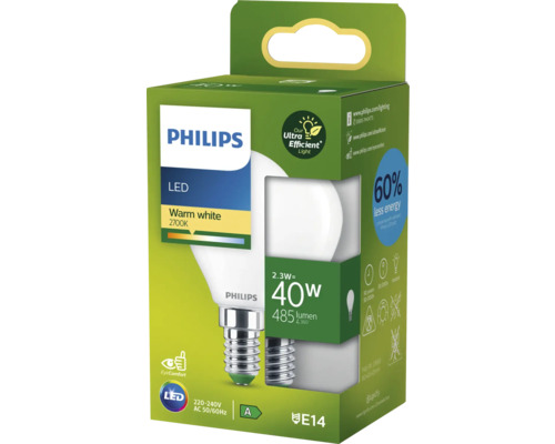Philips LED Lampe, warmweiß, E14 Sockel