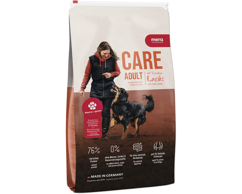 Hundefutter trocken mera CARE Adult Lachs 10 kg