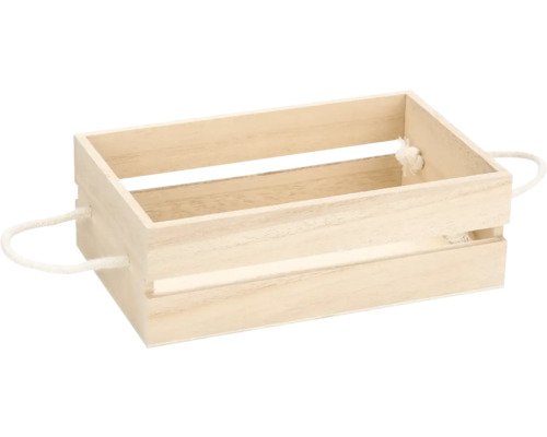 Holzkiste mit Griffen
