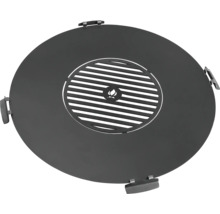 Feuerplattenaufsatz mit Grillrost und Tragegriffen