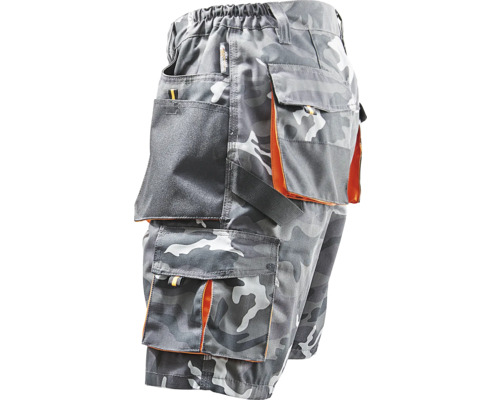 Arbeitsshorts mit Tarnmuster und mehreren Taschen