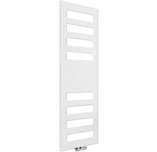 Weißer Badheizkörper mit horizontalen Heizrohren