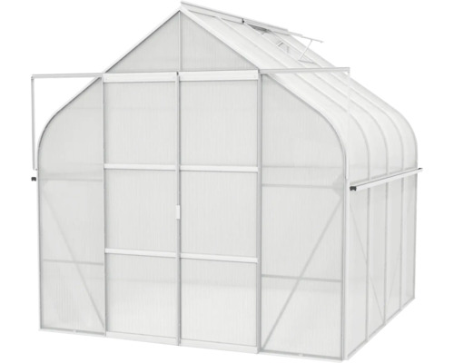 Gewächshaus mit Polycarbonatplatten und Aluminiumrahmen