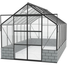 Gewächshaus mit Aluminiumrahmen und Glas