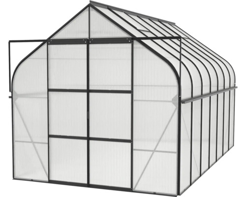 Gewächshaus mit Aluminiumrahmen und Polycarbonatplatten