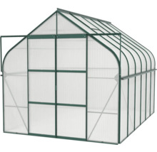 Gewächshaus mit Polycarbonatplatten und Aluminiumrahmen