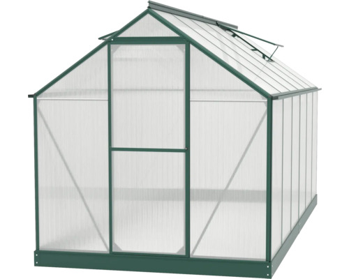 Gewächshaus mit Polycarbonatplatten und Stahlrahmen
