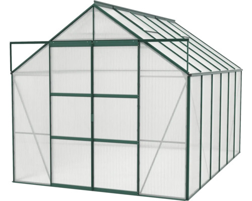 Gewächshaus mit Polycarbonatplatten und Aluminiumrahmen