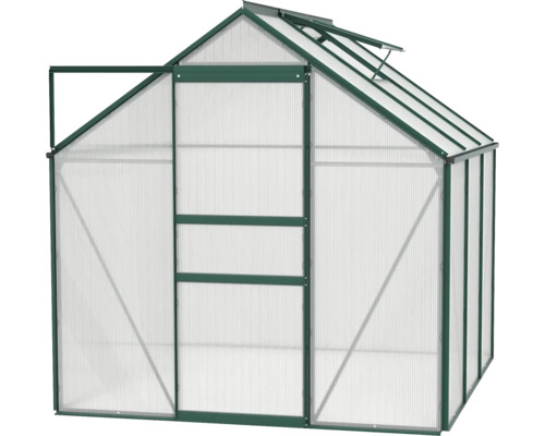 Gewächshaus mit geöffneter Tür