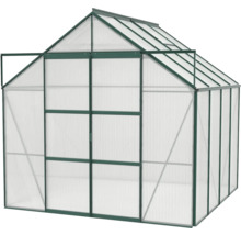 Gewächshaus mit Polycarbonatplatten und Rahmen