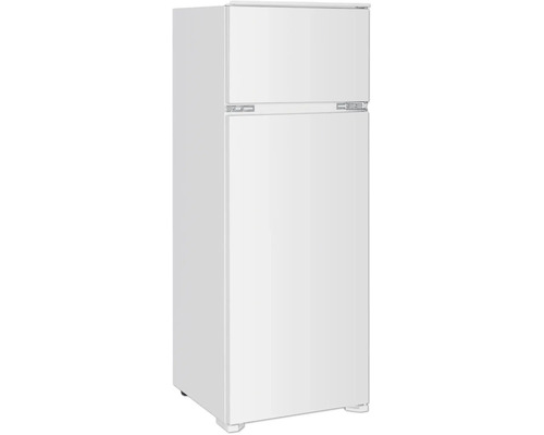 Weißer Kühlschrank mit Gefrierfach oben