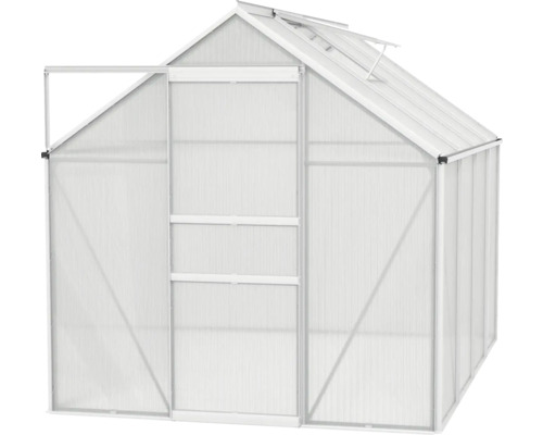 Gewächshaus mit geöffneter Tür