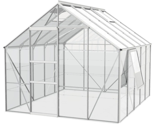 Gewächshaus mit Aluminiumrahmen und Fenstern