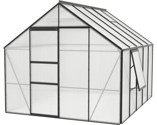 Gewächshaus mit Aluminiumrahmen und Polycarbonatplatten