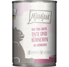 Mjamjam Katzenfutter Dose mit Ente und Hühnchen