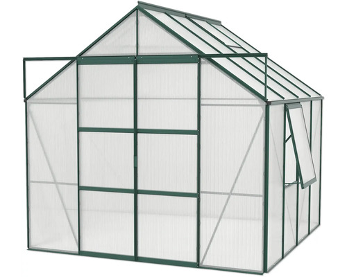 Gewächshaus mit geöffnetem Fenster