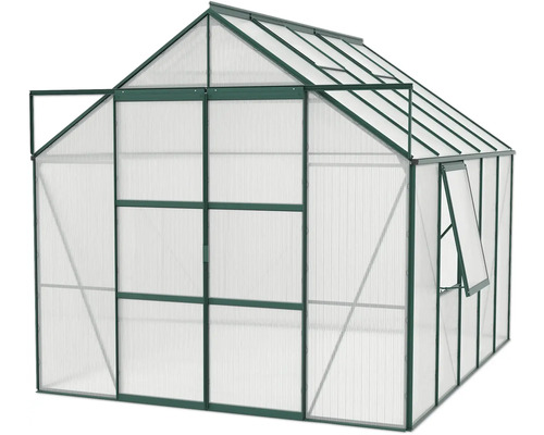Gewächshaus mit Polycarbonatplatten und Rahmen