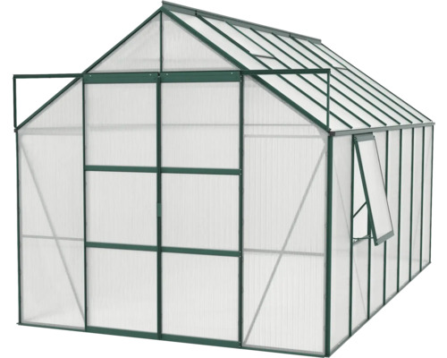 Gewächshaus mit Polycarbonatplatten und Aluminiumrahmen