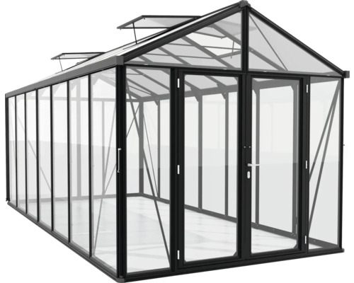 Gewächshaus mit Fenster und Tür