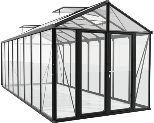 Gewächshaus mit Fenster und Doppeltür