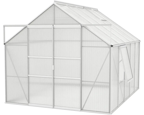 Gewächshaus mit Aluminiumrahmen und Polycarbonatplatten