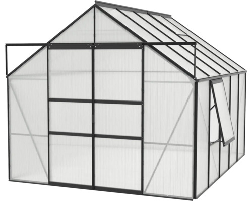 Gewächshaus mit Aluminiumrahmen und Polycarbonatplatten