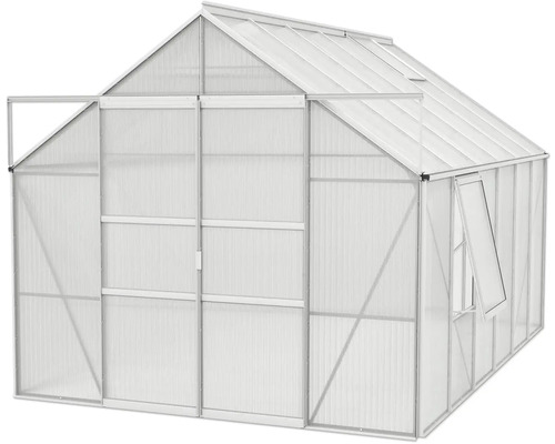 Gewächshaus mit Aluminiumrahmen und Polycarbonatplatten