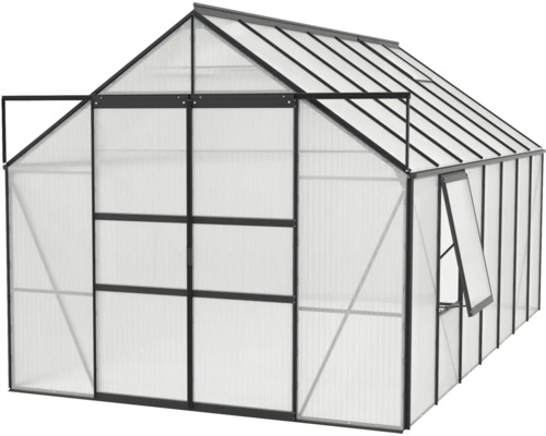 Gewächshaus mit Rahmen und Fenstern