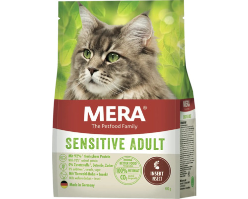 Katzenfutter trocken Mera Cats Sensitive Adult Insect 400 g Mera Sensitive Adult Katzenfutter mit Insekten
